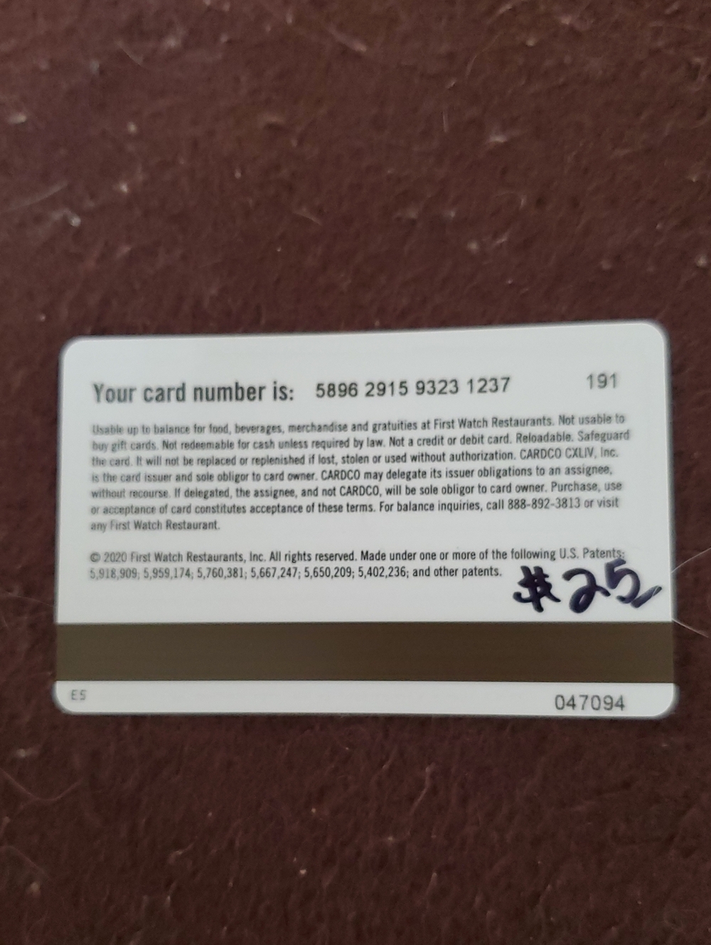 Gift Card First Watch Cafe - Picture 2 of 5